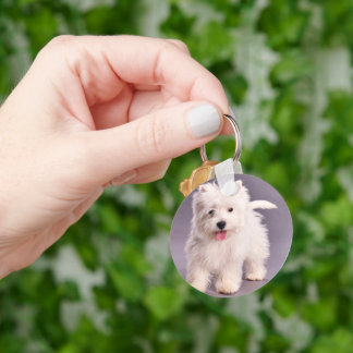 Westie puppy key ring