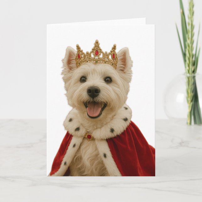 Westie Queen Card (Front)