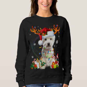 Westie Reindeer Family Matching Christmas Pyjamas  Sweatshirt