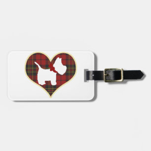 Westie Right Luggage Tag