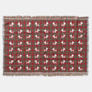 Westie Royal Crown Throw Blanket
