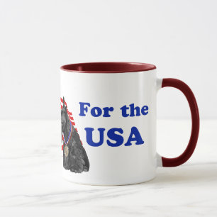 Westie & Scottie Hooray for USA Mug