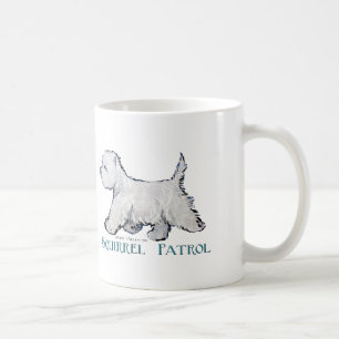 Westie Squirrel Patrol Coffee Mug