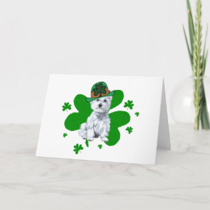 Westie St Patricks Day Card