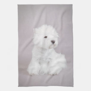 Westie Tea Towel