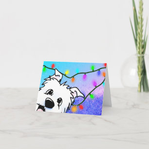 Westie Terrier Christmas Card