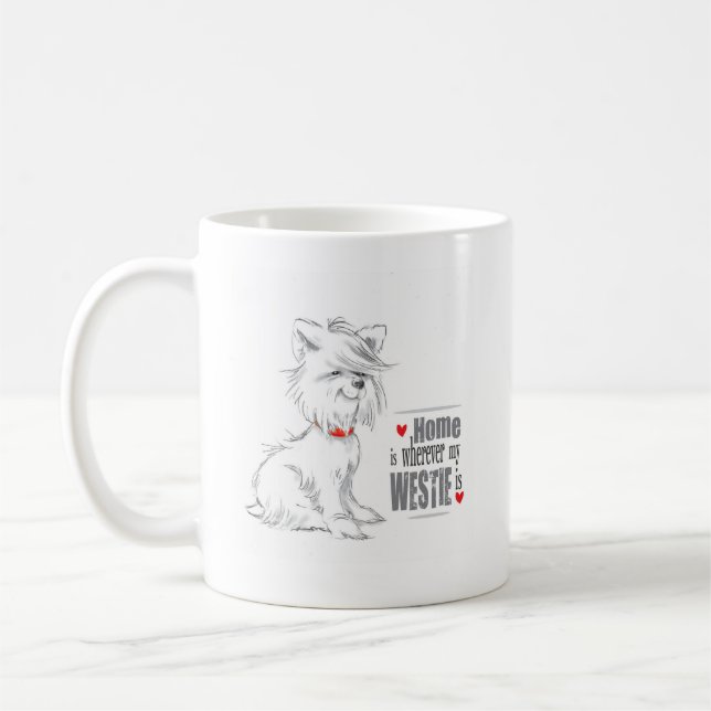 Westie Terrier coffee mug (Left)