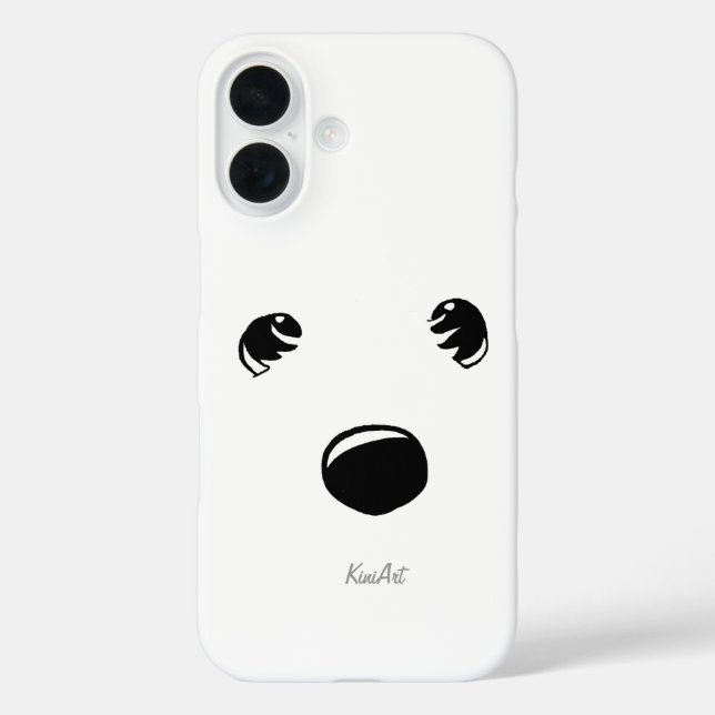 Westie Terrier Face Case-Mate iPhone Case (Back)