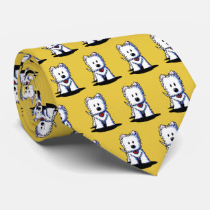 Westie Terrier KiniArt Neck Tie