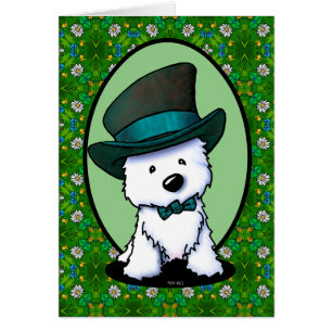 Westie terrier Saint Paddy’s Day