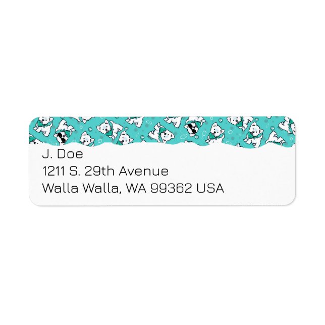 Westie Terriers Return Address Label (Front)