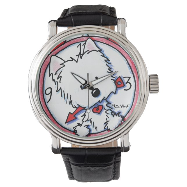 Westie Time Wrist Watch (Front)