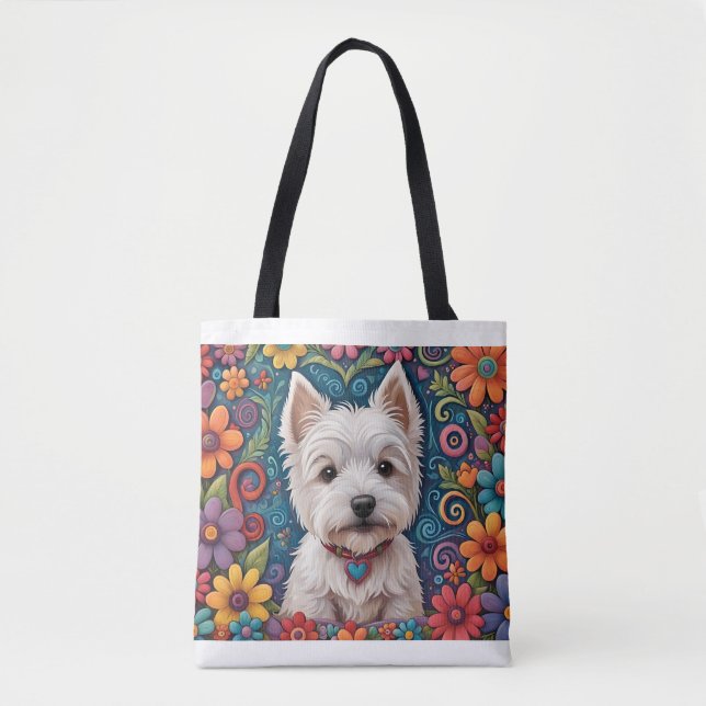 Westie Tote Bag  (Front)