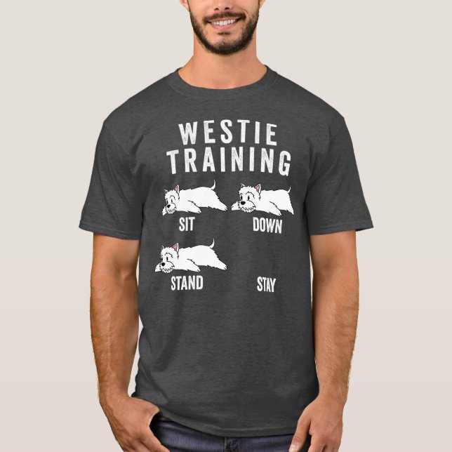 Westie Training Dog T-Shirt (Front)