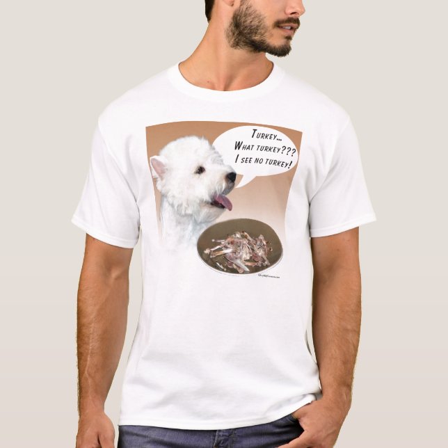 Westie Turkey T-shirt (Front)