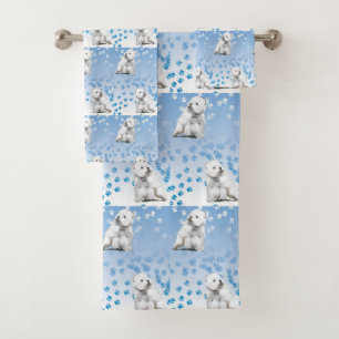 Westie West Highland Terrier Bath Towel