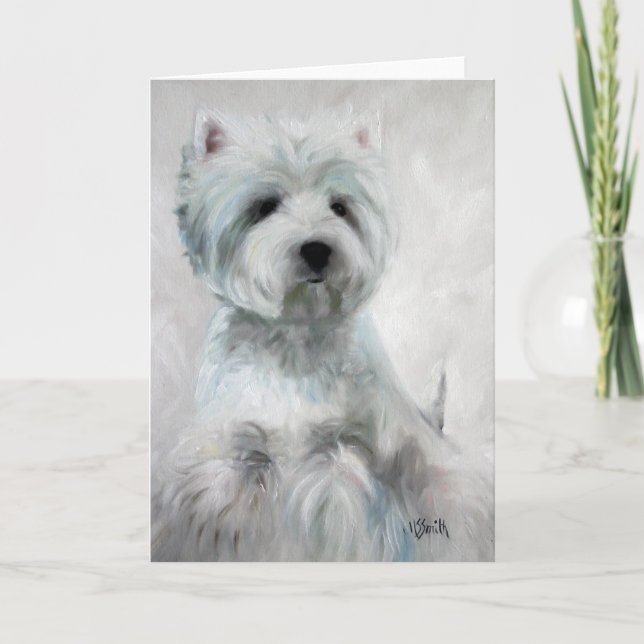 Westie West Highland Terrier Card (Front)