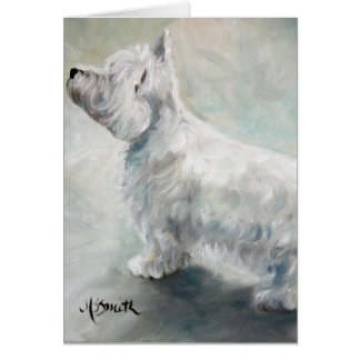 Westie West Highland Terrier Dog Card