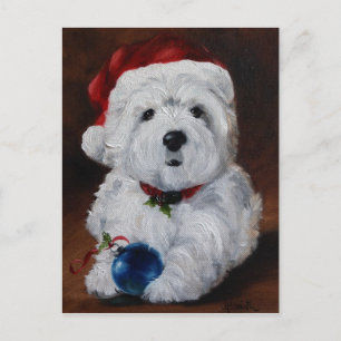 Westie West Highland Terrier Dog Post Card