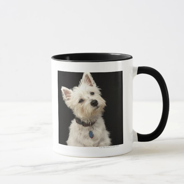 Westie (West Highland terrier) with collar Mug (Right)