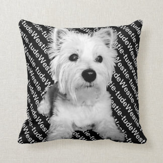 Westie westietude cushion