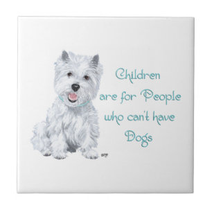 Westie Wisdom Ceramic Tile