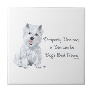 Westie Wisdom Ceramic Tile