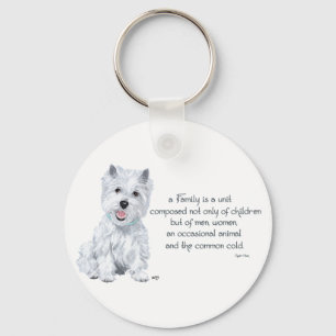 Westie Wisdom - Family Dynamics Key Ring