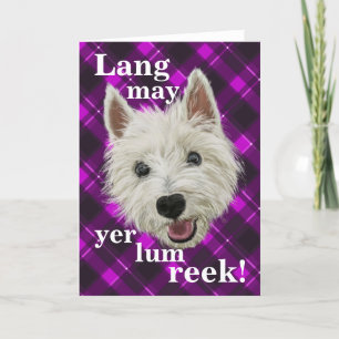 Westie Wisdom! Lang May Yer Lum Reek! Thank You Card
