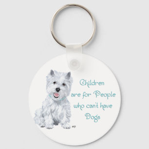 Westie Wisdom - Tongue in Cheek Key Ring