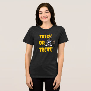 Westie Witch Halloween Tri-Blend Shirt