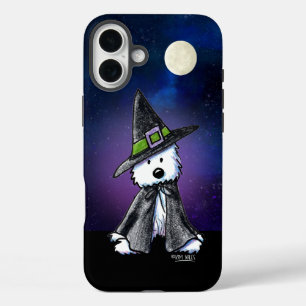Westie Witch KiniArt iPhone 16 Plus Case