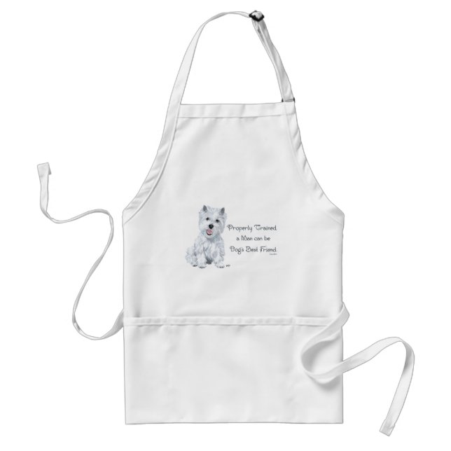 Westie Words of Wisdom Standard Apron (Front)