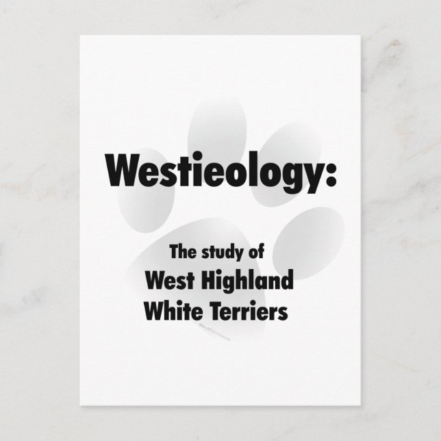 Westieology Postcard (Front)