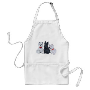 Westies and a Scottie Together Standard Apron