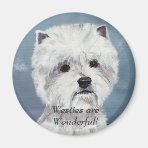 Westies are Wonderful! - Customised Magnet