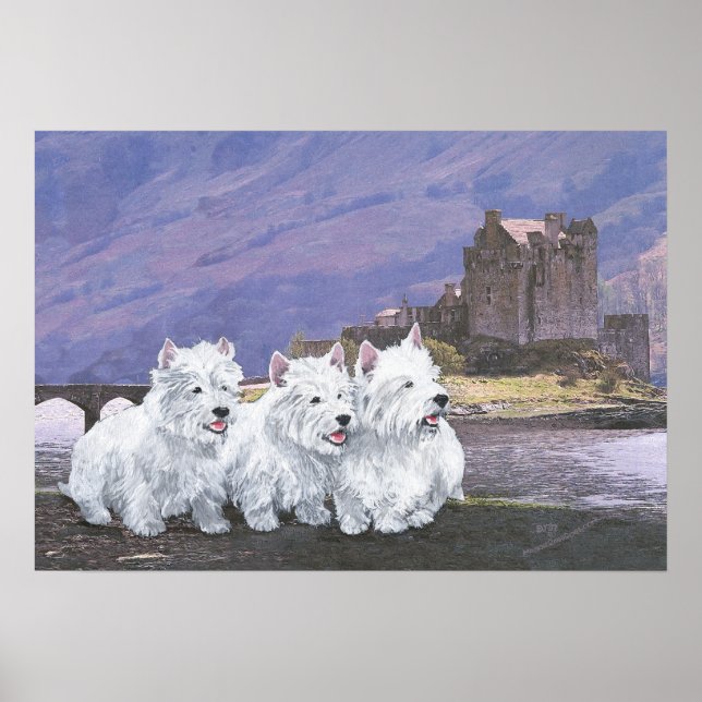 Westies in Scotland Poster (Front)