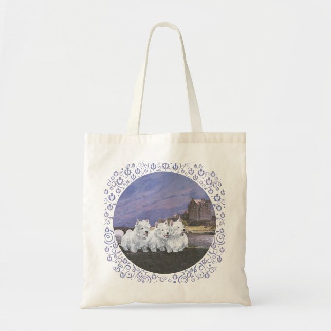 Westies in Scotland Tote Bag (Front)