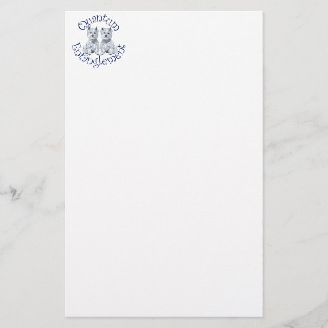 Westies Quantum Entanglement Stationery (Front)