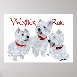 Westies Rule! Poster
