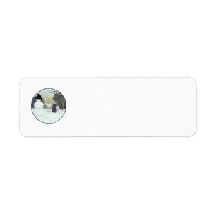 Westies & Scottie with Snowman Return Address Label