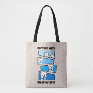 Westievision tote bag