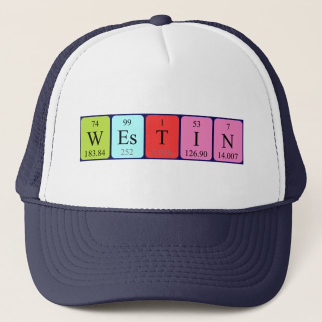 Westin periodic table name hat (Front)