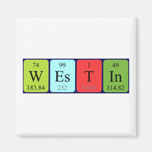 Westin periodic table name magnet