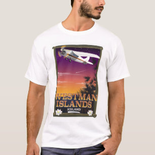 Westman Islands Iceland travel poster T-Shirt