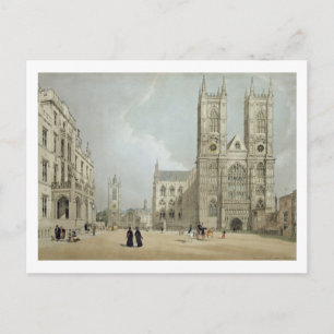 Westminster Abbey and Hospital, from 'London As It Postcard