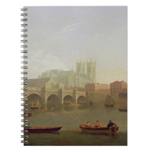 Westminster Abbey and Westminster Bridge Seen from Notebook