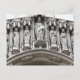 westminster abbey architecture britain building postcard