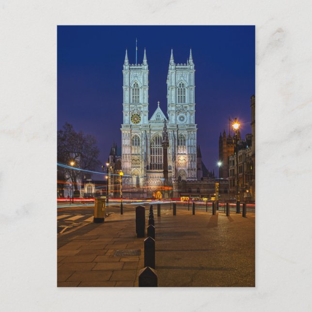 Westminster Abbey, London UK Postcard (Front)