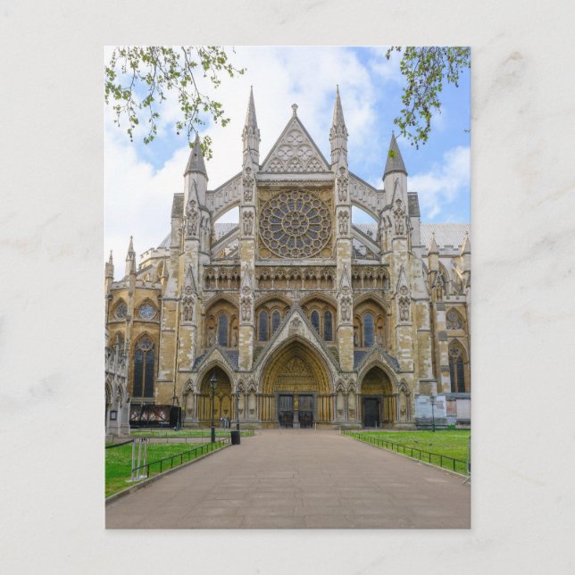 Westminster Abbey, London UK Postcard (Front)